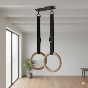 wooden-gymnastic-rings-hanging