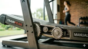 Chart comparing calorie burn rates between flat walking and using a manual incline treadmill.