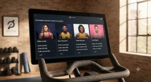 A list of popular fitness instructors and on-demand classes included with the Peloton bike subscription.