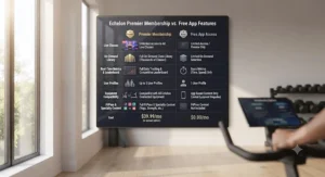 Comparison table displaying features included in paid Echelon memberships versus basic access.